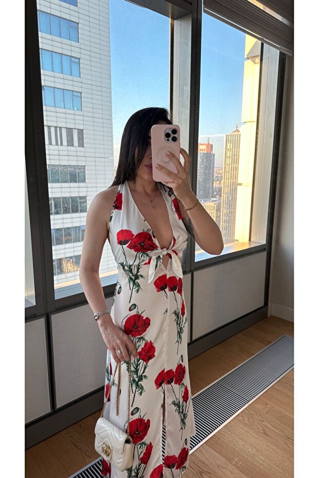 Siempre Dolce Red Elbise - 3