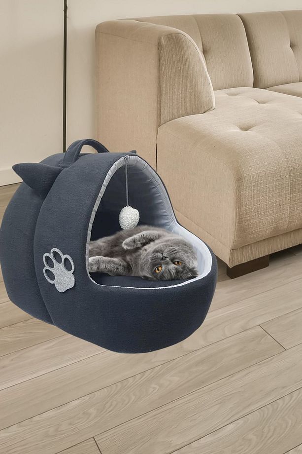 Kedi Köpek Yatağı Yuvası Yıkanabilir Kulaklı Neroplrklk2024101 - 5