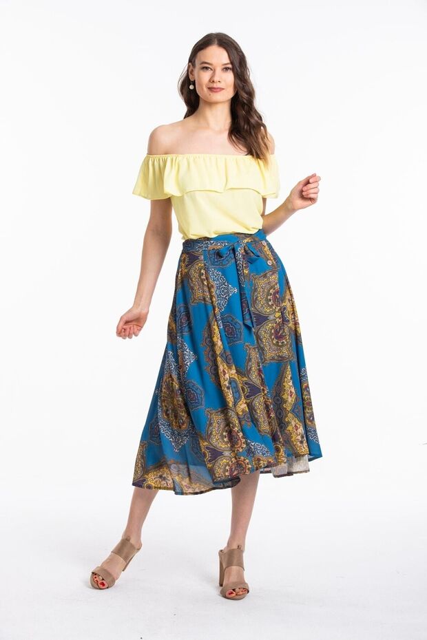 Kadın Mavi Etek 20976 - 3