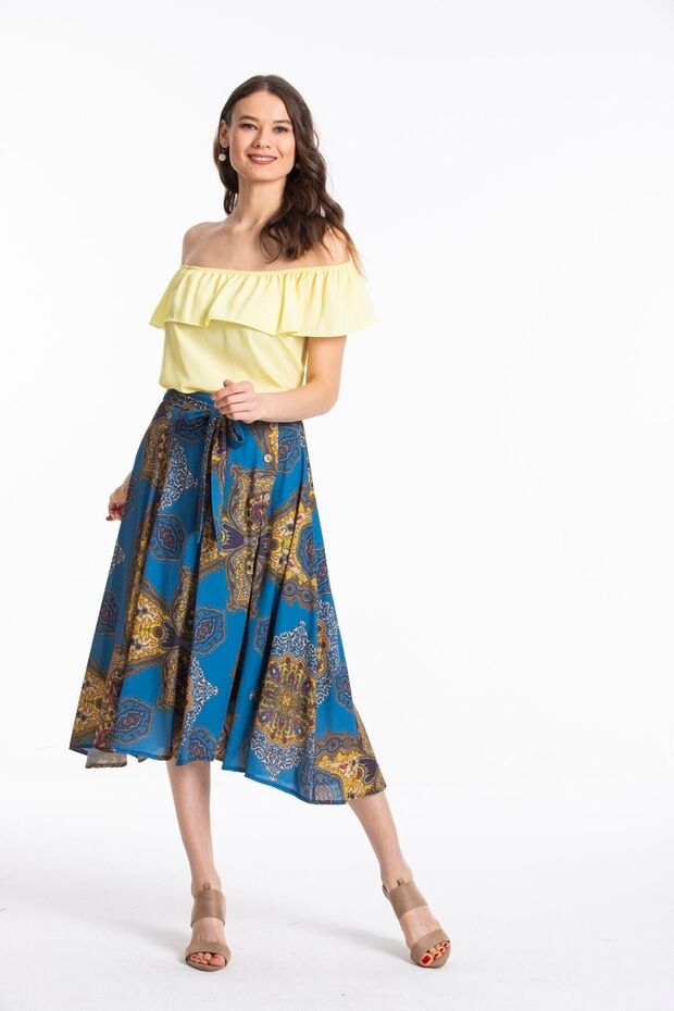 Kadın Mavi Etek 20976 - 7