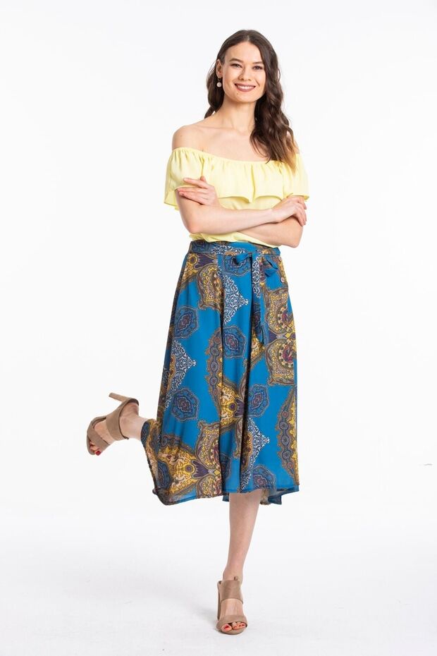 Kadın Mavi Etek 20976 - 8