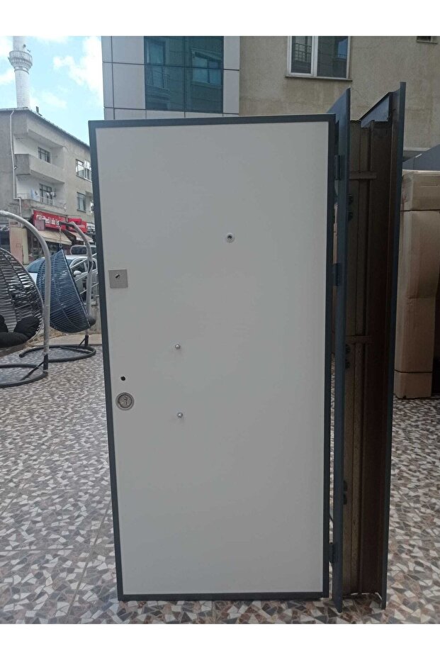 Çelik Kapı, Gri Renk Çelik Kapı, Celik Kapi Modelleri Sağ Açılım - 3