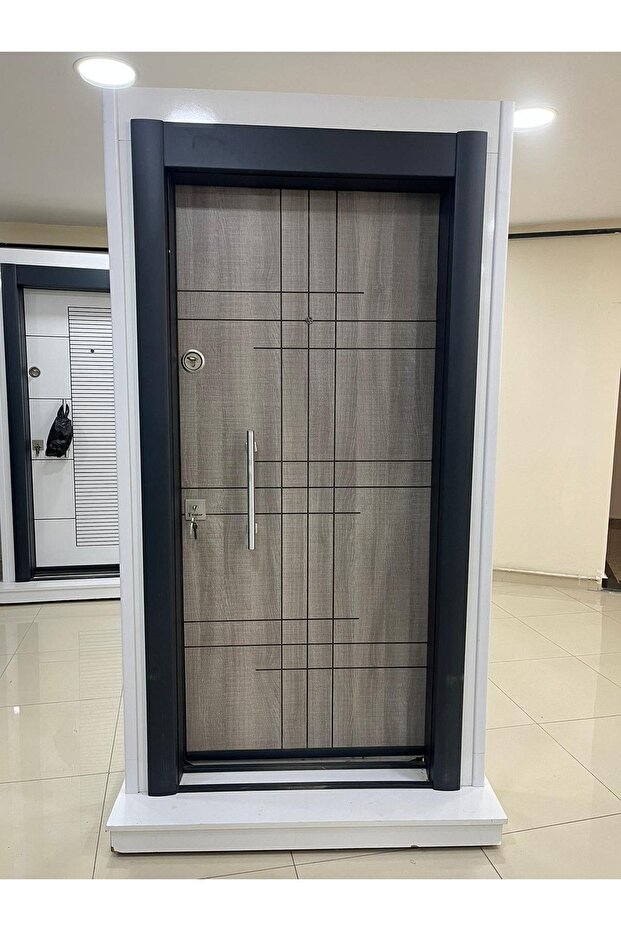 Çelik Kapı, Gri Renk Çelik Kapı, Celik Kapi Modelleri Sağ Açılım - 2