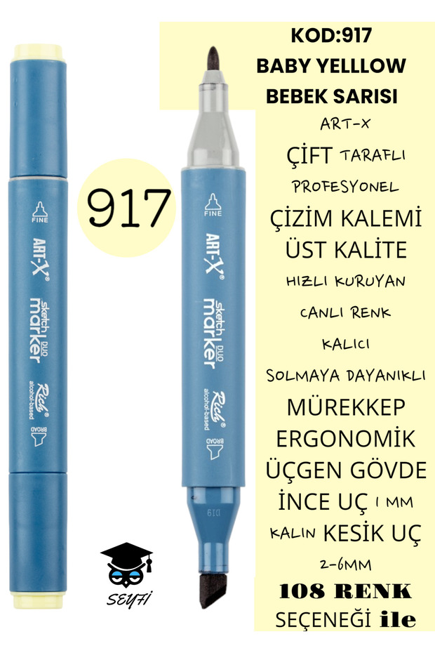 Double sided professional drawing pen permanent ink triangle body fine nib 1mm cut nib 2-6mm sketch