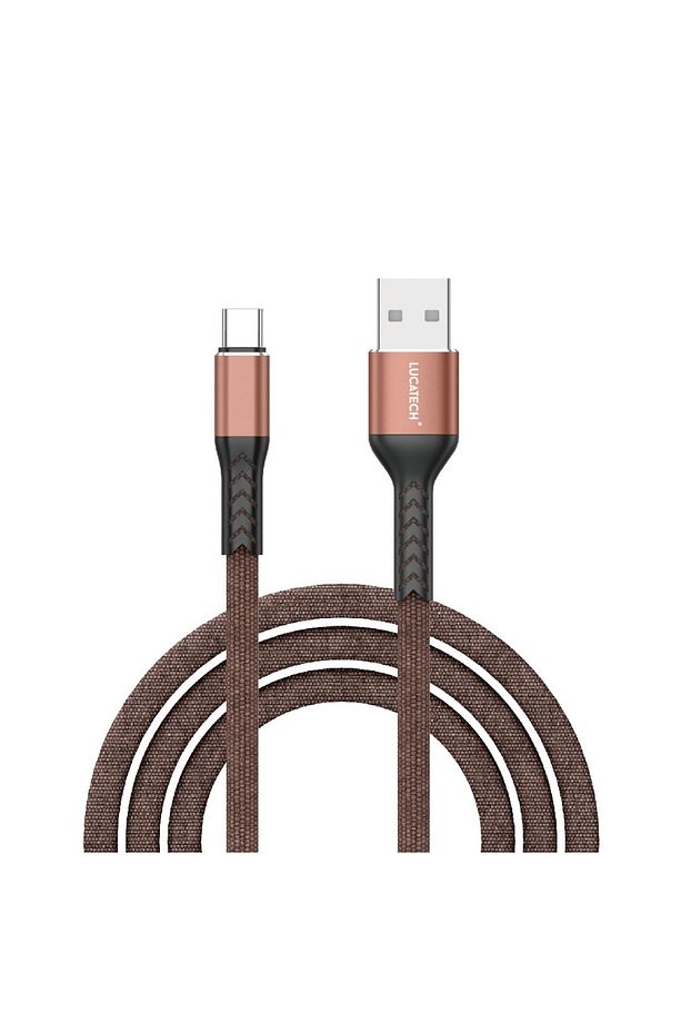 Apple iPhone 15 Pro uyumlu Örgülü Kırılmaz USB Type-c 2 METRE Hızlı Şarj Kablosu - 1
