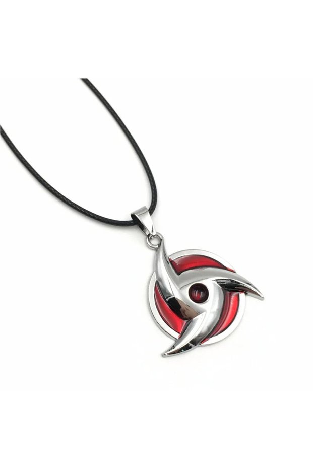 Naruto Sharingani Necklace Anime Manga Steel Necklace Itachi Uchiha