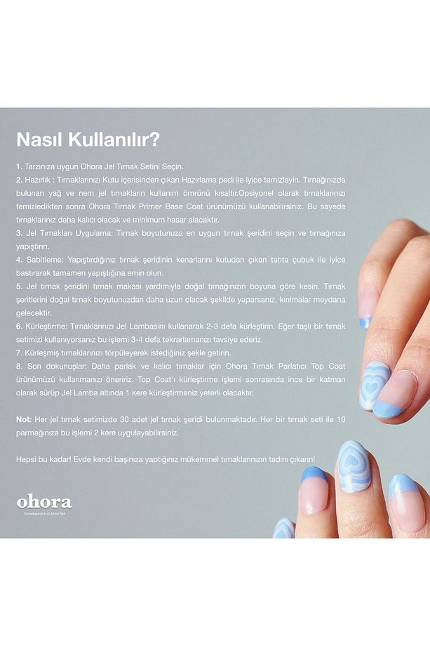 N Addict Manikür Jel Tırnak 30 Adet, 2 Kullanım - 9