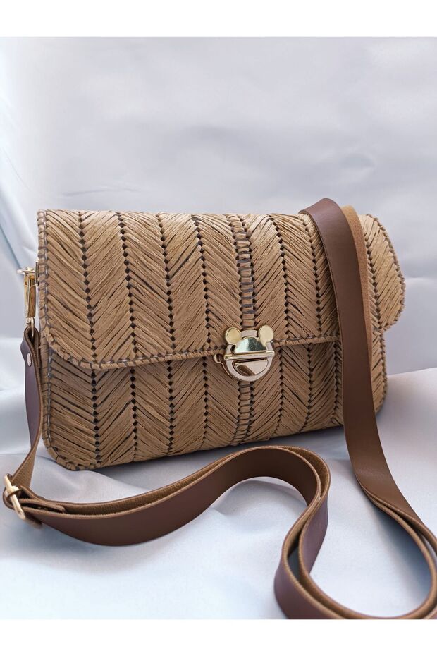 Hasır Kanvas Çanta - 2