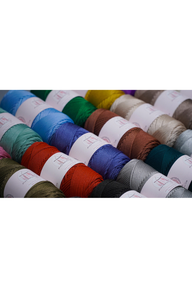 Premium 100 Gr Polyester Macrame Thread Red 2mm - 120 M Supla Thread And Bag Thread - 7