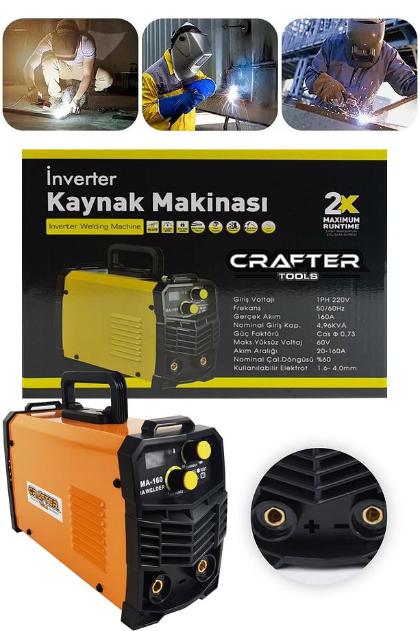 250 Amper Bakır Sargı Dijital Göstergeli Inverter Kaynak Makinesi - 2