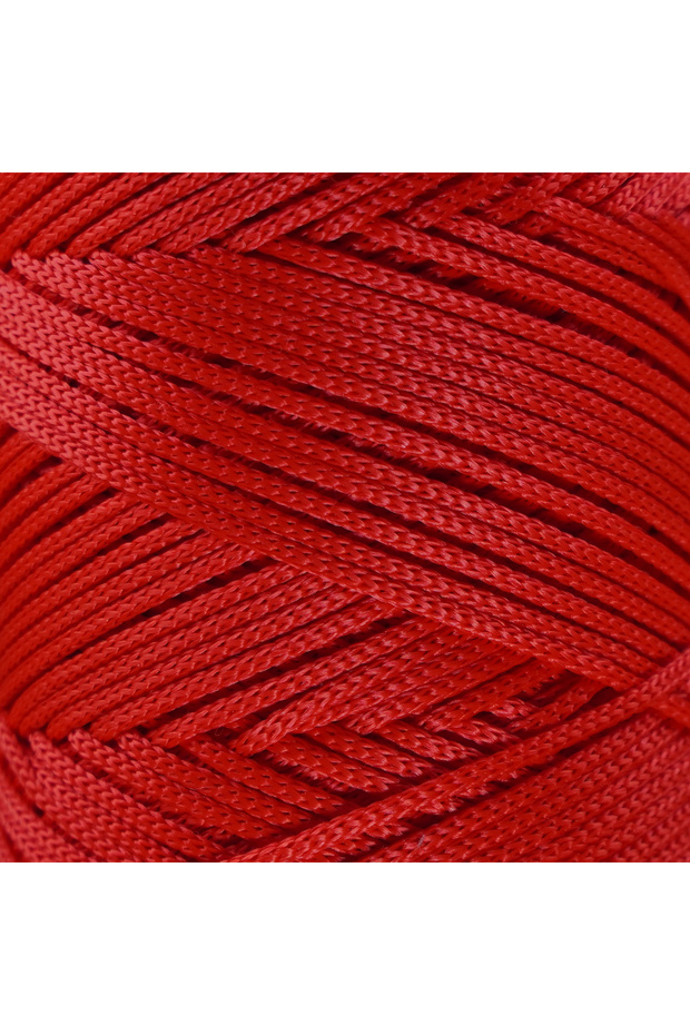 Premium 100 Gr Polyester Macrame Thread Red 2mm - 120 M Supla Thread And Bag Thread - 2