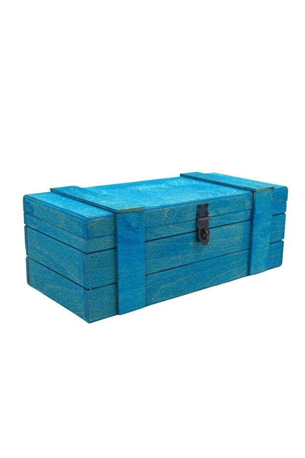 Wooden Decorative Large Box with Lock - 35cm X 16cm X 12cm Gift and Storage Box