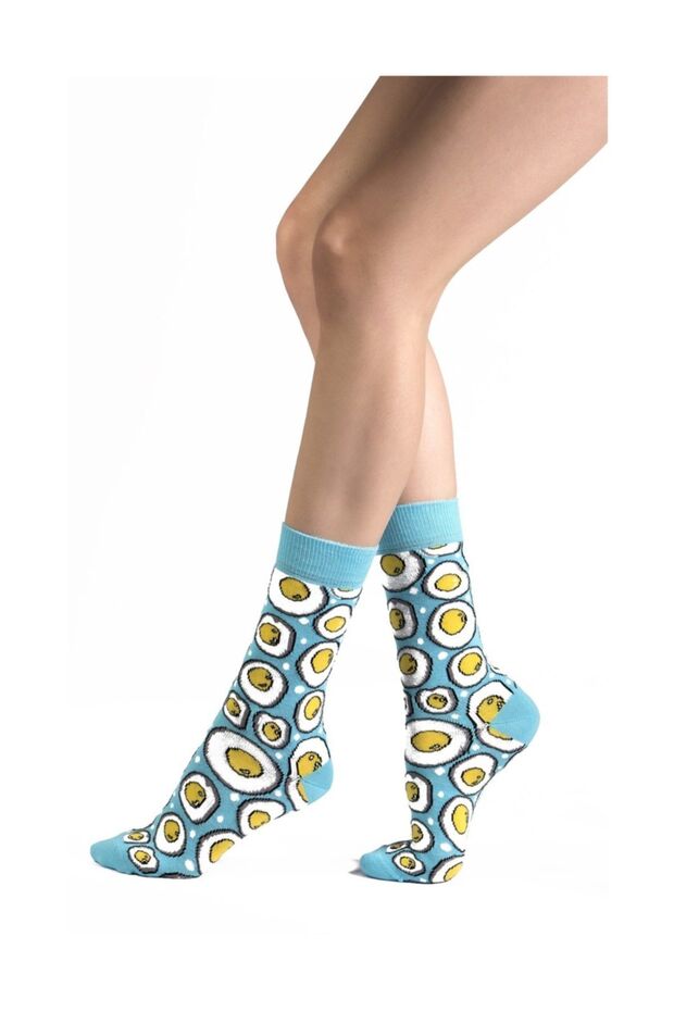 Egg Desenli Çorap - 1