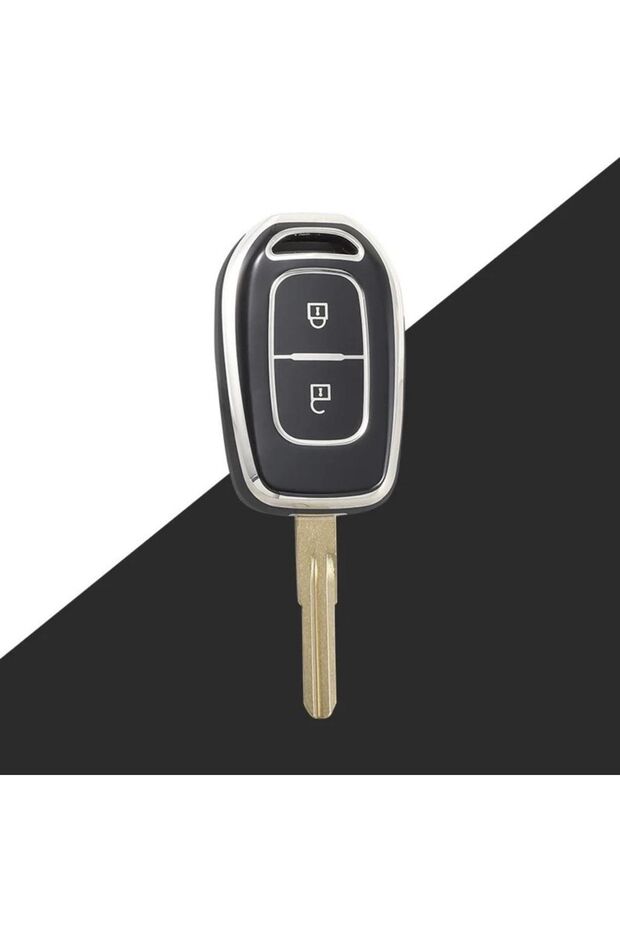 حافظة مفاتيح سوداء من مادة البولي يوريثان Dacia-renault