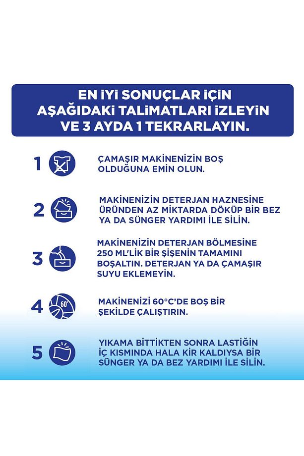 Çamaşır Makinesi Temizleyici Tekli 250 Ml - 5