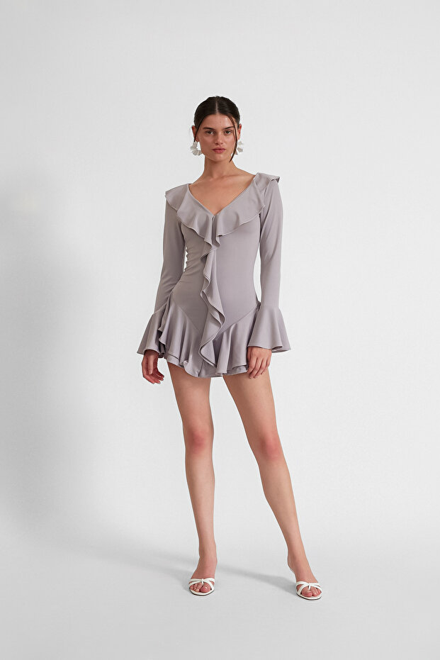 AURA ŞORTLU ELBİSE - 3