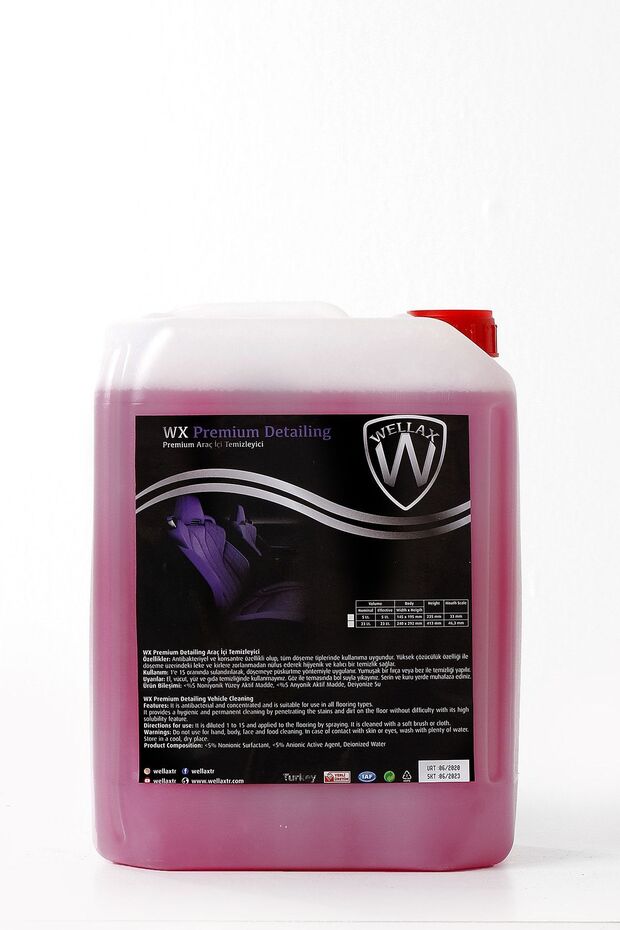 Wx Premium Detailing Detaylı Temizlik Ilacı 5lt (1/15 KONSANTRE GÜÇLÜ FORMÜL) - 1