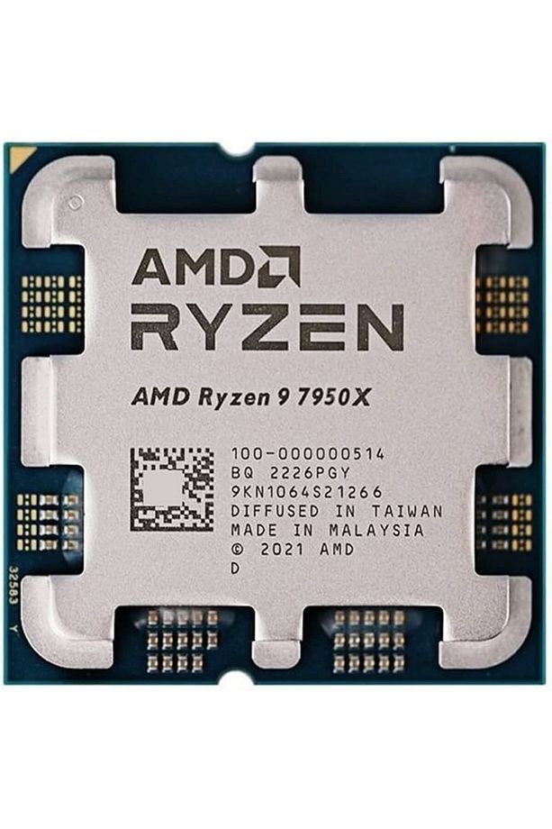 Ryzen 9 7950X 4.50GHz 64MB AM5 TRAY İşlemci (Grafik Kart VAR, Fan YOK) - 1