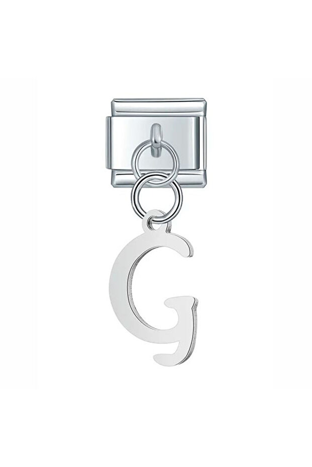 Italian Stainless Steel 9mm Letter''G'' Charm
