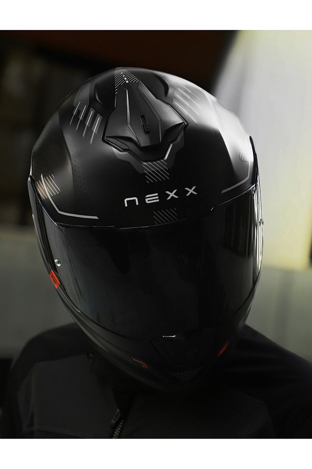 Y.100R BARON MAT SİYAH KASK - 3