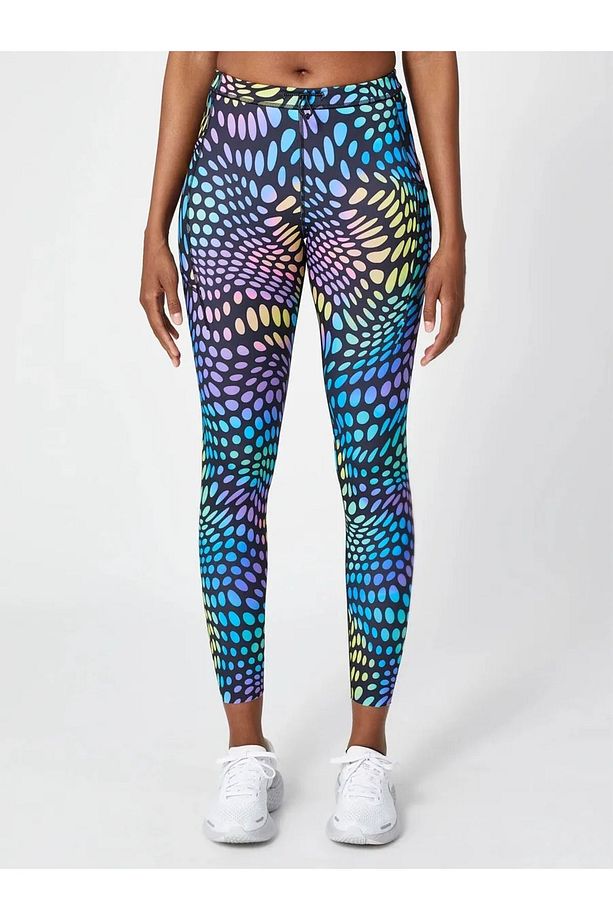 Dri-Fit Run Division Printed Mid-Rise Running Kadın Tayt DM7555-010 - 3