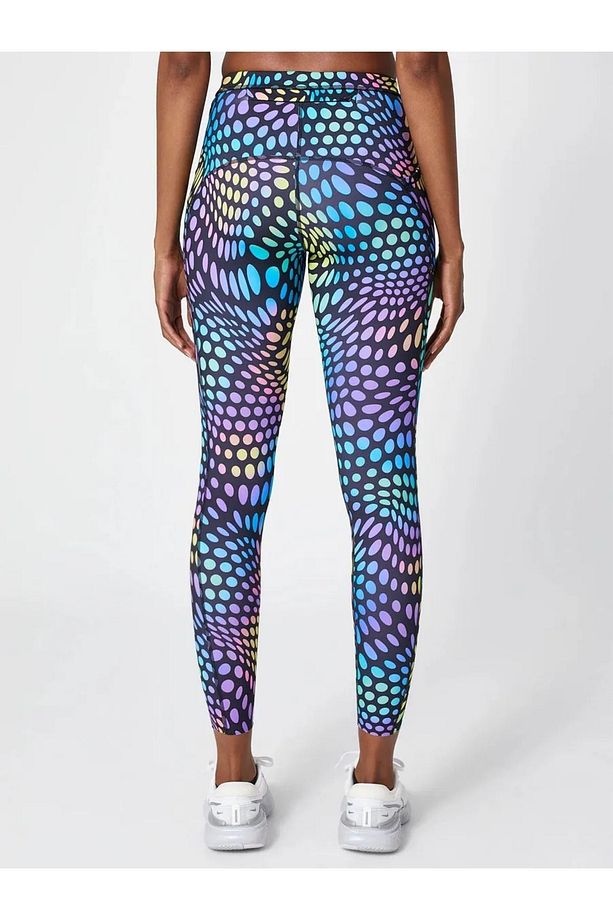 Dri-Fit Run Division Printed Mid-Rise Running Kadın Tayt DM7555-010 - 4