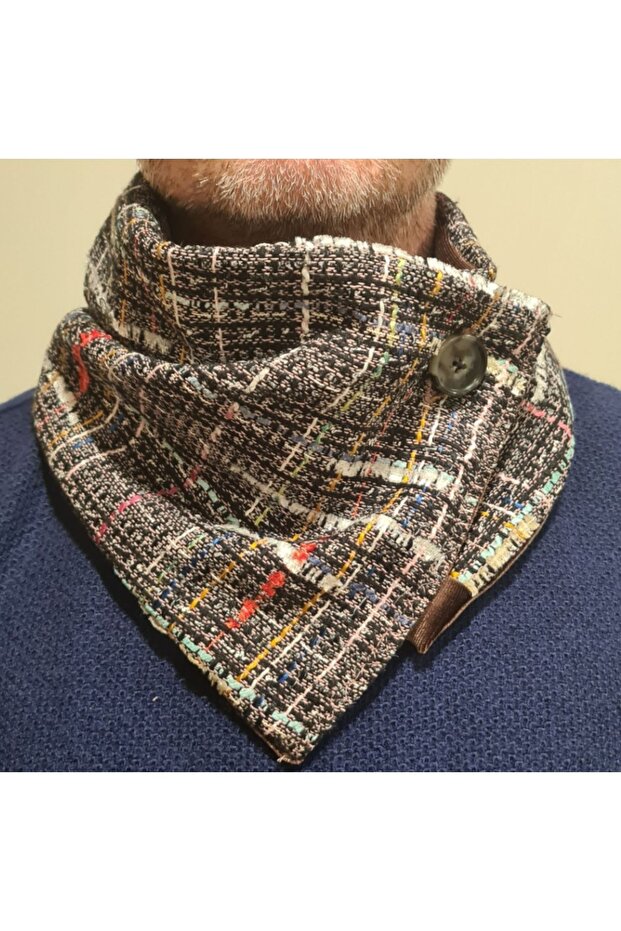 New Model, Winter Natural Wool Chanel Fabric Men's Neck Collar-13