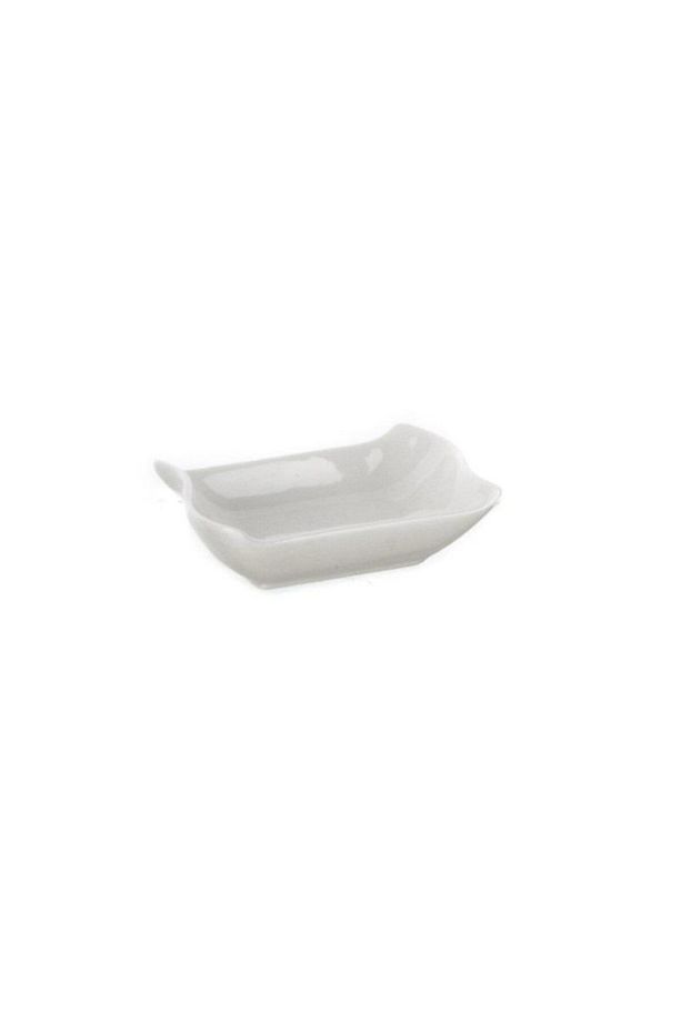 Porselen Kıvrımlı Sosluk Std 10x7cm - 1