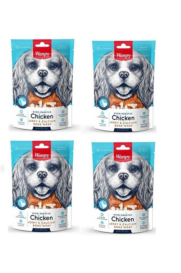 Köpek Ödülü Tavuk Sargılı Kalsiyum Kemik 100 Gr. X 4 Adet - 1