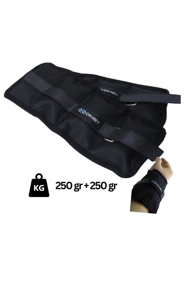 Hand Foot Ankle Weight 250 Gr+ 250 Gr (Total 500 Gr) Black Double Sandbag for Children