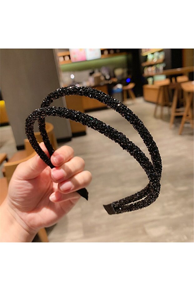 So-much Women's Cleopatra Set of 6 Black Luxury Crown Headband