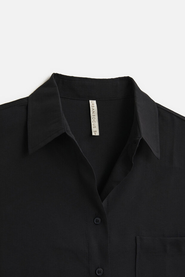 Apoletli Oversize Gömlek - 2