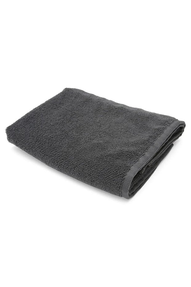 3-Piece Gray Microfiber Hand and Face Hairdresser Sports Towel Stain and Hair Dye Resistant 50 X 90 cm