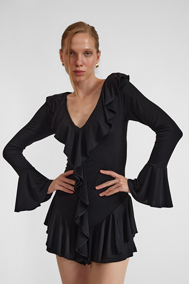 AURA ŞORTLU ELBİSE - 5