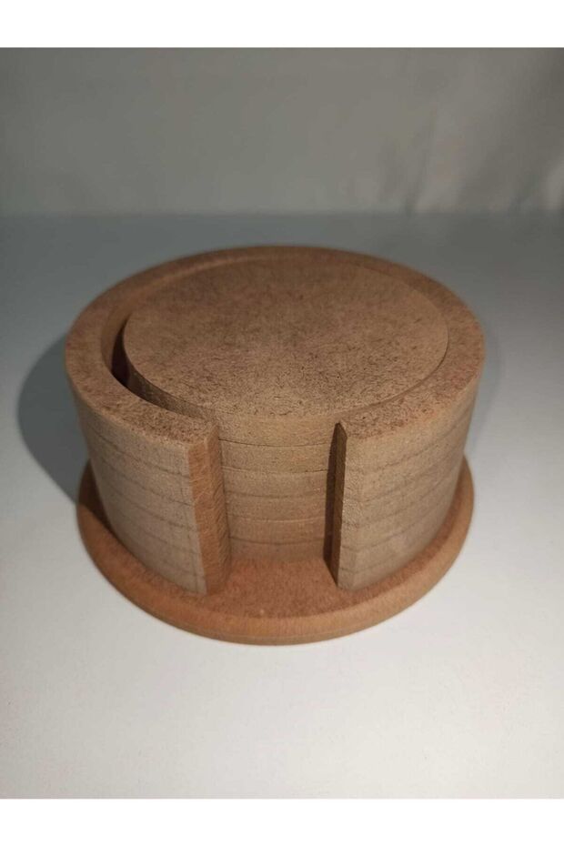 Ahşap Boyanabilir Ham Mdf Dekoratif Bardak Altlığı 6’lı - 1