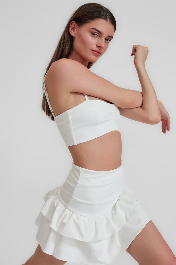 CLARA Beyaz Şort - 4