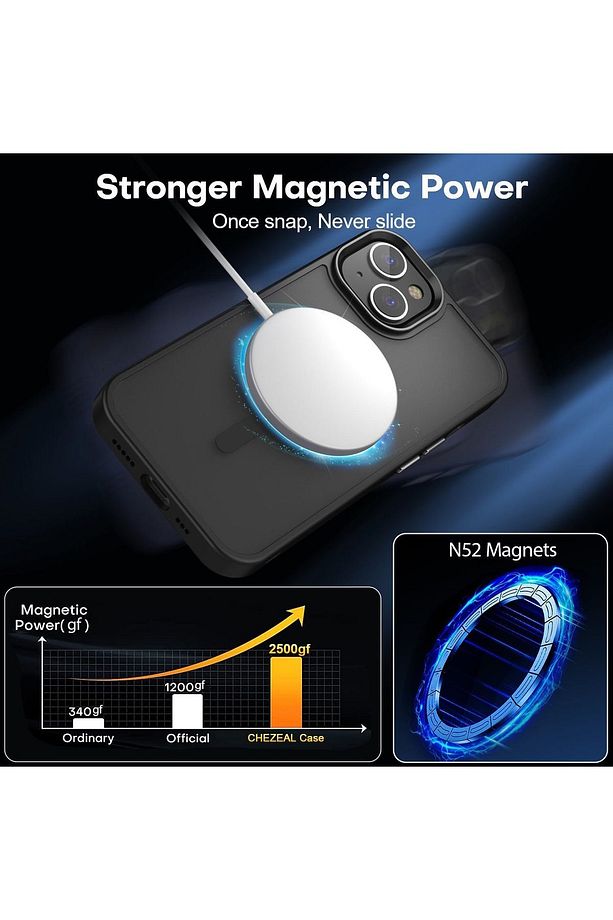 İphone 13 Kılıf Mat Magsafe Şarj Özellikli Darbe Önleyici Hassas Buton Renkli Yumuşak Kenar -Sio - 6