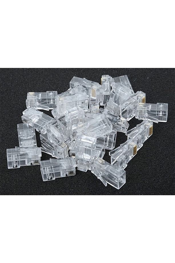 Rj45 Cat5 Cat6 Ethernet Internet Kablo Soketi Konnektörü 8p8c Rj45 Jack Jak Uç Uc 30 Adet - 6