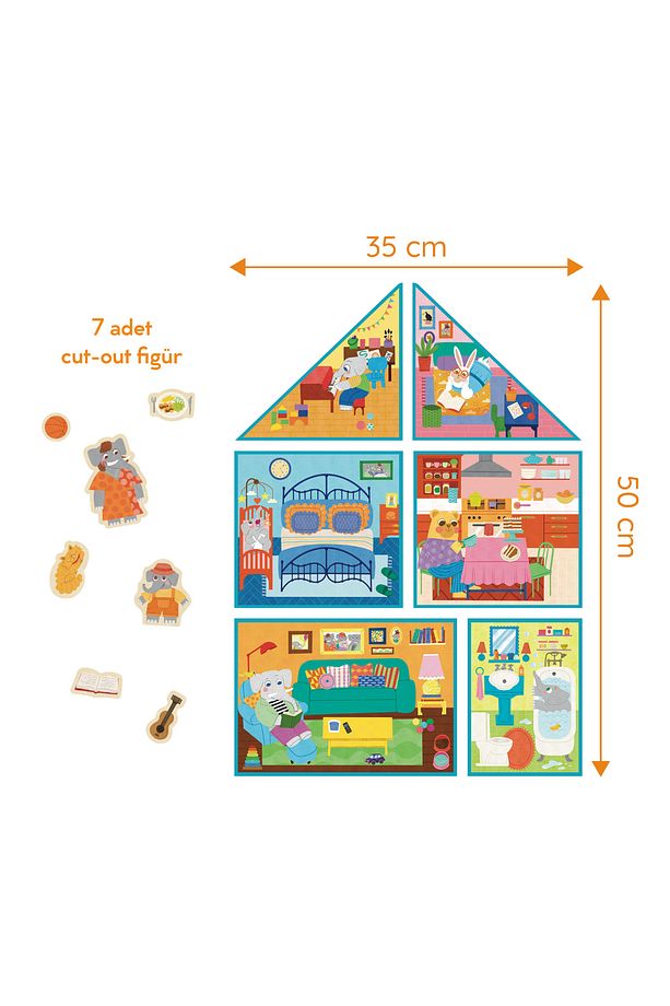 My Dream House: Hayalindeki Evi İnşa Et 6 in 1 Puzzle - 2