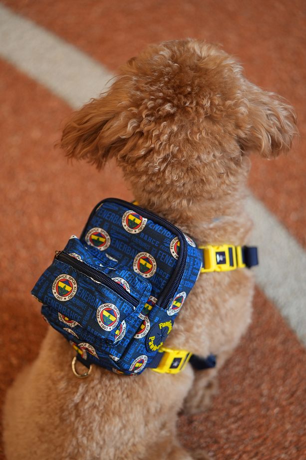 , Fenerbahçe Lisanslı, Köpek Goğüs Tasması, Çantalı Köpek Tasması, Köpek Tasması - 1