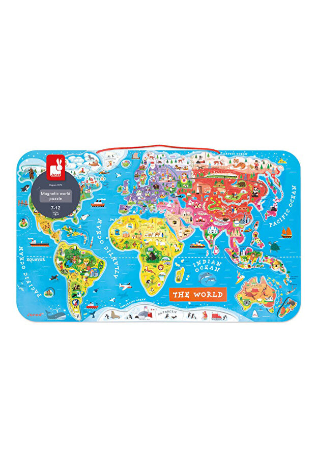 Magnetic World Map Game - 4