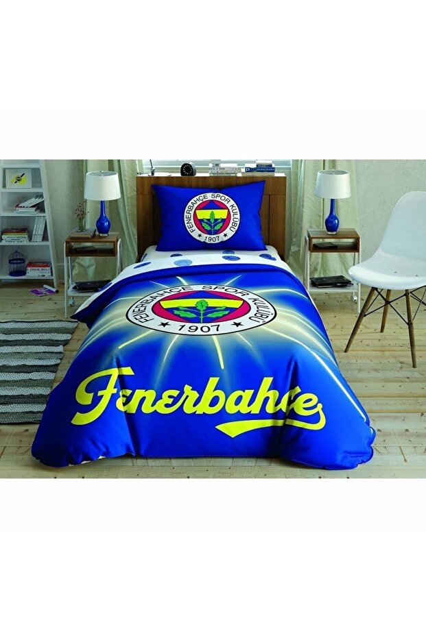 Fenerbahçe Light Glow Duvet Cover Set - Cotton Licensed