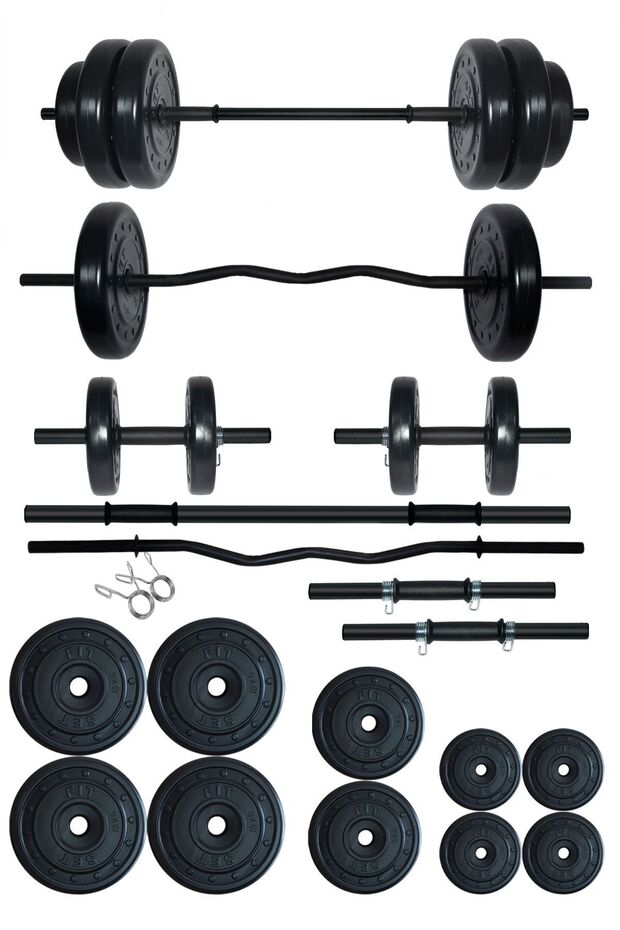 Fitset 68 kg Z Barlı Halter Seti Ve Dambıl Seti Ağırlık Fitness Seti