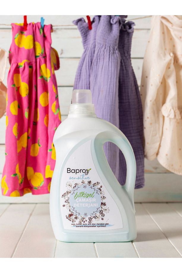 Bitkisel Çamaşır Deterjanı 2 lt + Bitkisel Çamaşır Yumuşatıcısı Doğal Lavanta Yağlı 1 lt - 9