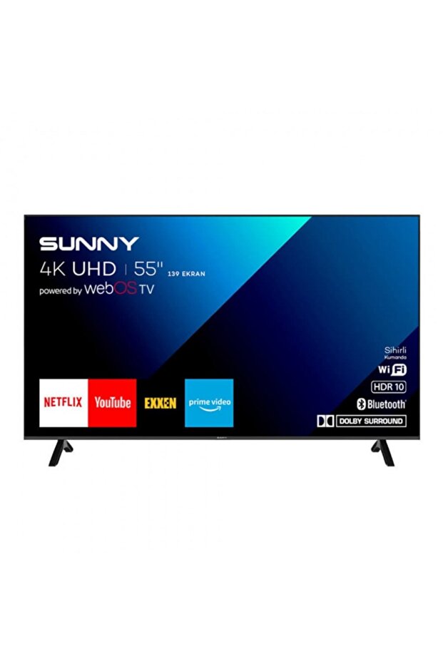 Sunny SN55QMN252 55" 139 Ekran Uydu Alıcılı 4K Ultra HD WebOS Smart QLED TV