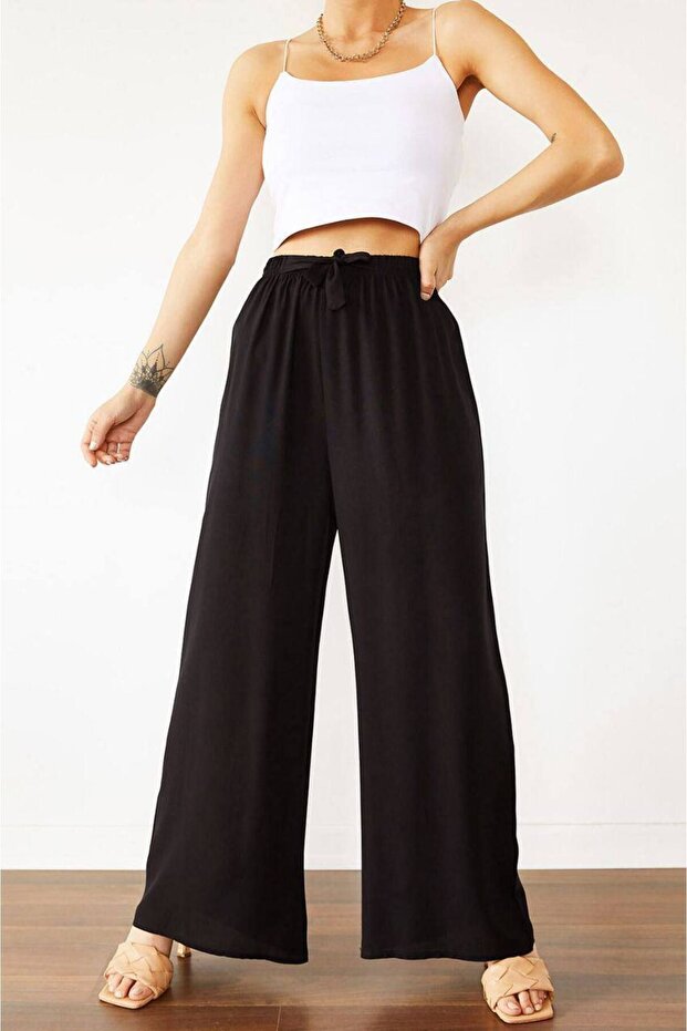 Solid Colored Trousers - 1