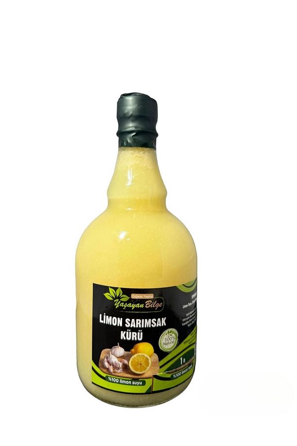Limon Sarımsak Kürü El Yapımı 1 Lt Cam Şişe - 1