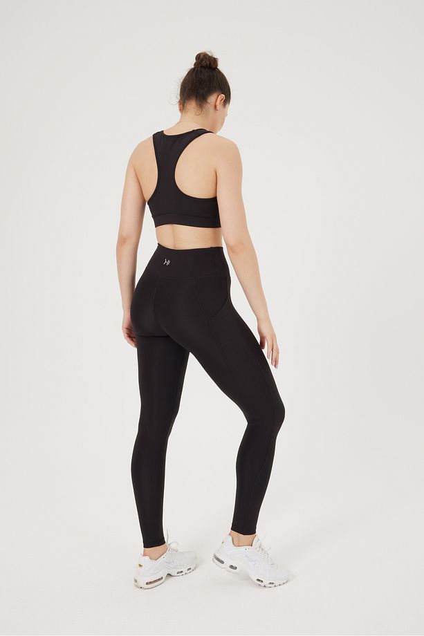 BeyondFlex Toparlayıcı Yüksek Bel Çift Cepli Esnek Opak Uzun Yoga ve Spor Taytı - 5