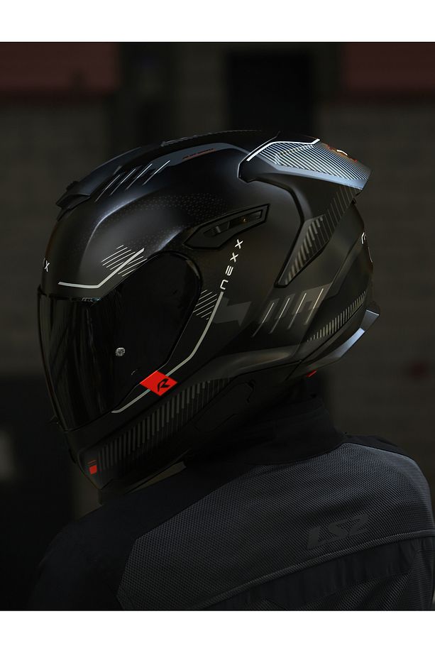 Y.100R BARON MAT SİYAH KASK - 7
