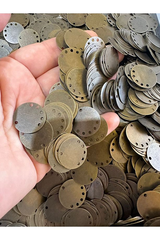 1 CM 40 ADET ESKİTME DELİKLİ KÜPE KOLYE TAKI APARATI - 1